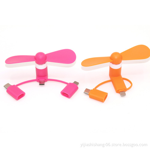 Yj FASHION Mini USB Fan, 3 in 1 USB Gadget Portable Electronic Smart Gadgets